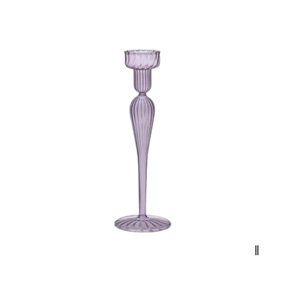 Hand-blown Pillar Candle Holders