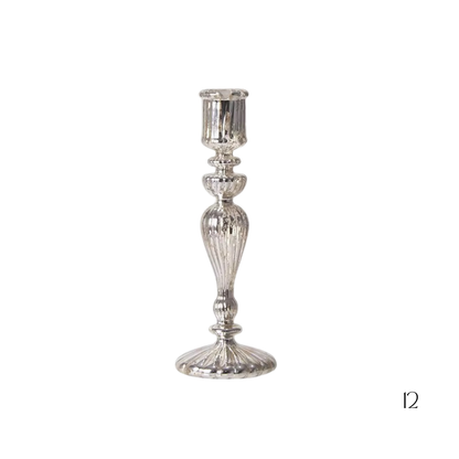 Hand-blown Pillar Candle Holders