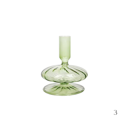 Hand-blown Pillar Candle Holders