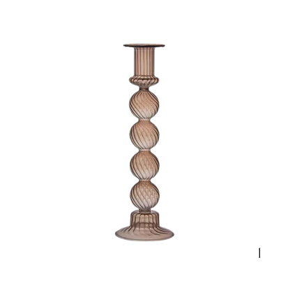 Hand-blown Pillar Candle Holders