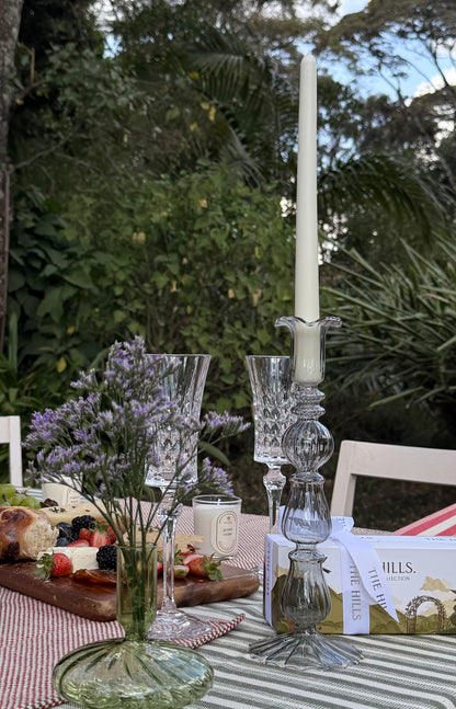 Hand-blown Pillar Candle Holders